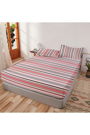 ست ملحفه دونفره قرمز کش دار femmhome - کد 901622446