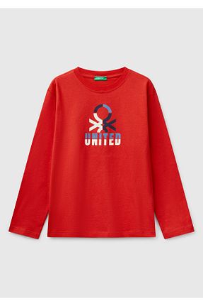 تیشرت قرمز بچه گانه رگولار United Colors of Benetton - کد 901557923
