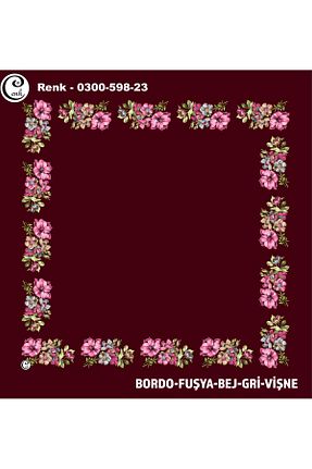 روسری رنگی پلی استر Cenk - کد 901610617