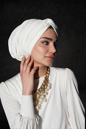 کلاه شنای حجاب سفید زنانه Ambargo - کد 901582617