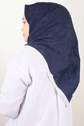 روسری رنگی پنبه ای PİRAMİT - کد 797624173