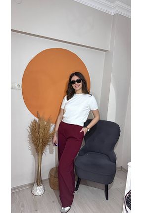پلیور سفید زنانه ساده Tasarım - کد 901609394