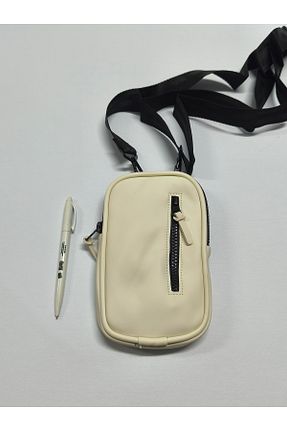 کیف دوشی بژ زنانه چرم مصنوعی saybag - کد 901576303