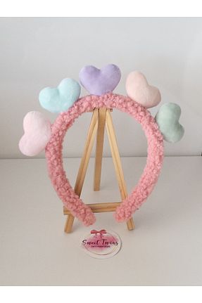 تاج صورتی بچه گانه مخلوط پلی استر Sweet twins accessories - کد 901590083