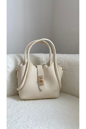 کیف دوشی بژ زنانه چرم مصنوعی MODA - کد 901585963