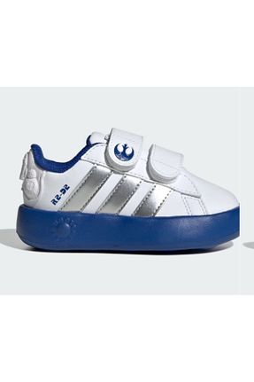 کفش اسنیکر سفید بچه گانه چرم مصنوعی adidas - کد 893278908