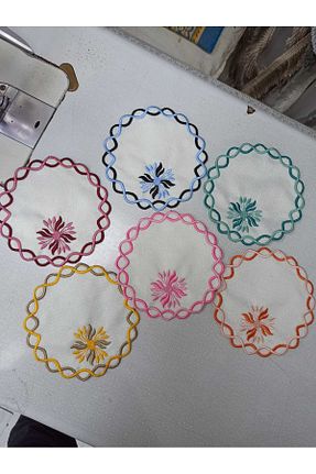 سرویس آمریکائی رنگی گرد Çt Çeyizci Tekstil - کد 896293812