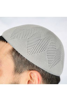 کلاه طوسی مردانه پنبه ای İkranur - کد 813505761