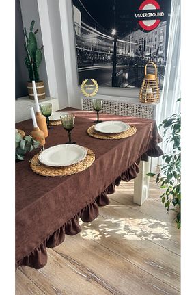رومیزی قهوه ای Dertsiz Decamor home - کد 901583791