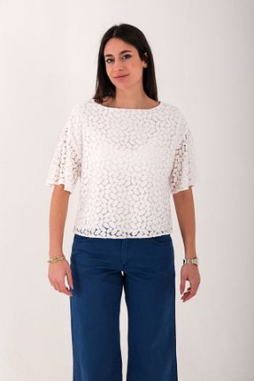 بلوز سفید زنانه رگولار Blues Outlet - کد 901584289