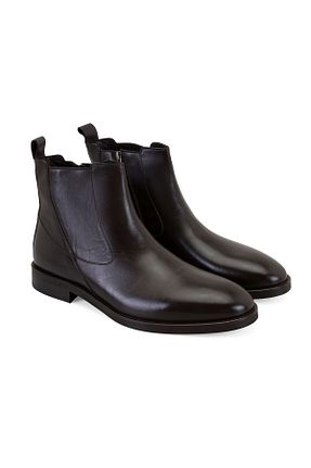 بوت / نیم بوت مشکی مردانه چرم خالص Desa - کد 867225521