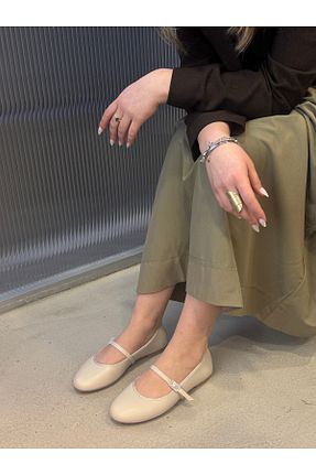 بابت بژ زنانه چرم مصنوعی İncimoda - کد 901603152
