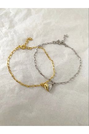 دستبند نقره زرد زنانه 925 عیار SİRİUS - کد 901609356