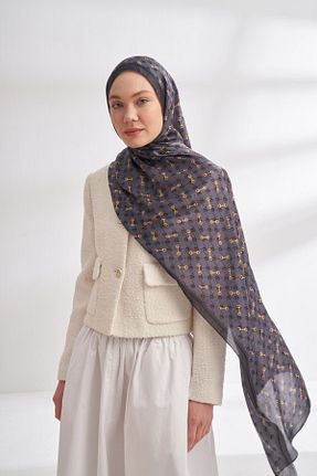 شال طوسی زنانه پلی استر ARMANDA - کد 901626218