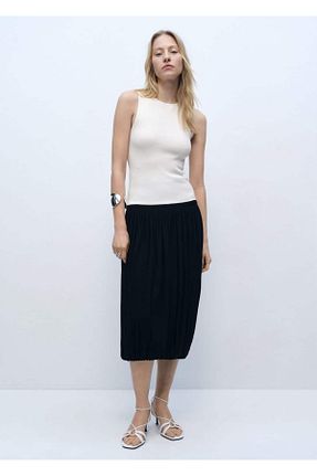 بلوز نباتی زنانه هندسی MANGO - کد 902678738