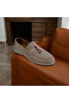 کفش لوفر بژ مردانه جیر Greyybull Shoes - کد 902673365
