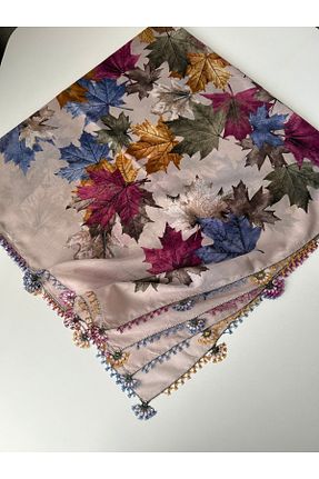 روسری بنفش پنبه ای REYYAN - کد 901618279