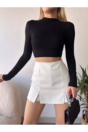 بلوز مشکی زنانه طرح دار Loomora - کد 901638478