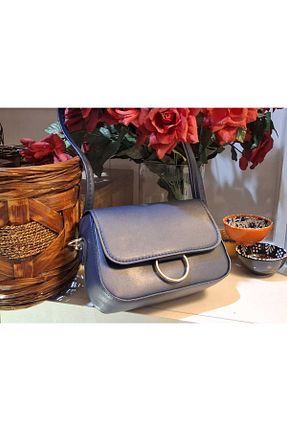 کیف دوشی سرمه ای زنانه چرم مصنوعی BUTİK1AVM - کد 901644383
