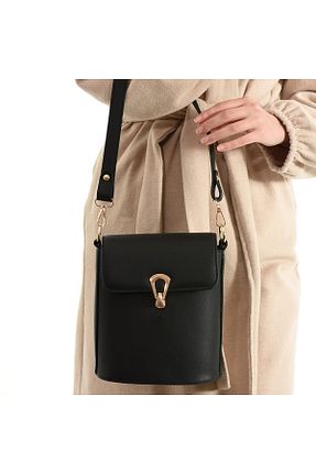 کیف دوشی مشکی زنانه چرم مصنوعی Çantabella - کد 901643100