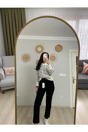شلوار جین مشکی زنانه پاچه ساده duygutufanbutik - کد 901645061