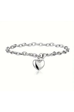 دستبند استیل (فولاد) طوسی زنانه استیل (فولاد) Awagen - کد 901653210
