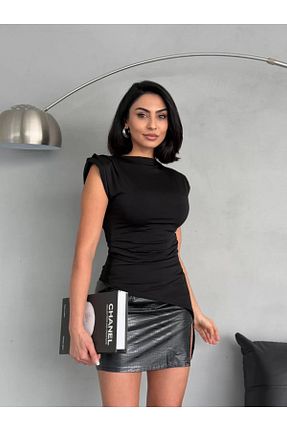 بلوز مشکی زنانه ساده BNK Shop - کد 901661609
