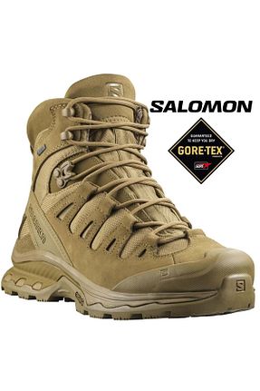 بوت / نیم بوت بژ مردانه چرم خالص Salomon - کد 887476587