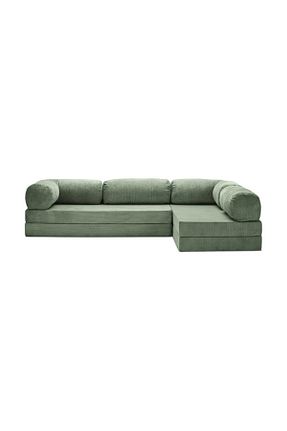 ست گوشه ای سبز مخمل Dekoro - کد 888519801