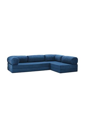 ست گوشه ای آبی مخمل Dekoro - کد 888519772