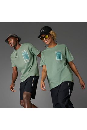تیشرت اسپرت سبز مردانه رگولار adidas - کد 901702459