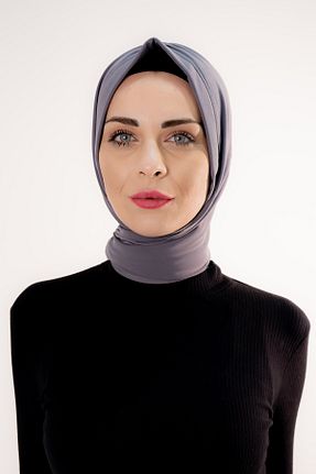 شال طوسی زنانه پلی استر Şalcenneti.com - کد 898425353