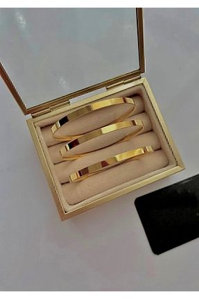 دستبند استیل (فولاد) زرد زنانه استیل (فولاد) pullmarkt - کد 878747655