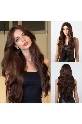 کلاه گیس قهوه ای زنانه Zeysum - کد 871125951
