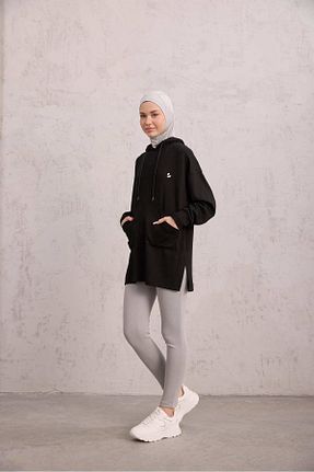 سوئیشرت مشکی زنانه ساده Laina - کد 901733492