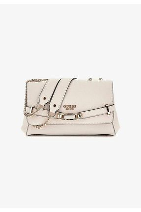کیف دوشی طوسی زنانه پلی اورتان Guess - کد 886029769