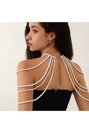 اکسسوری بدن سفید زنانه منجق Genel Markalar - کد 901750083