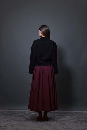 دامن حجاب زرشکی زنانه Relaxed Tailors Room - کد 901752346