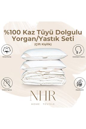 لحاف دونفره سفید 195 x 215 NHR HOME - کد 788293066