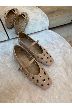 بابت بژ زنانه چرم مصنوعی Güneş stil - کد 901763133