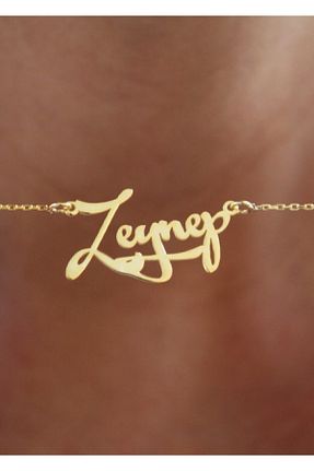 گردنبند نقره طلائی زنانه 925 عیار çağdaş jewelry - کد 132900470