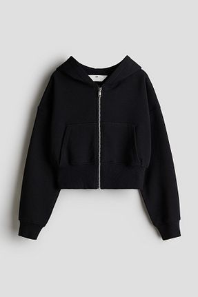 سوئیشرت مشکی بچه گانه ساده H&M - کد 901791911