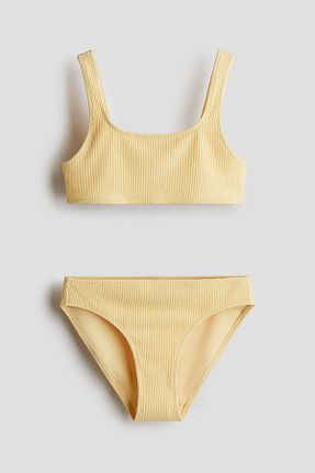 ست بیکینی نباتی بچه گانه پلی آمید H&M - کد 901791908