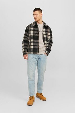 سوئیشرت بژ مردانه چاپی Jack & Jones - کد 747844774