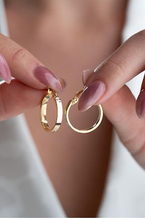 گوشواره نقره طلائی زنانه 925 عیار NEREZE - کد 901825944