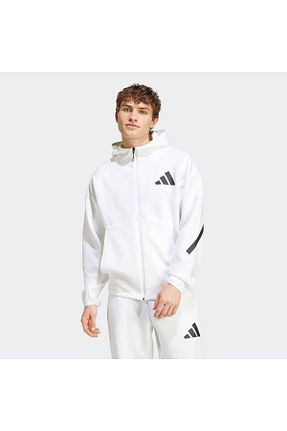 سوئیشرت سفید مردانه ساده adidas - کد 852105220