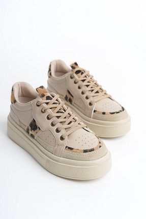 کفش اسنیکر بژ زنانه پارچه ای lavishoes - کد 901834418
