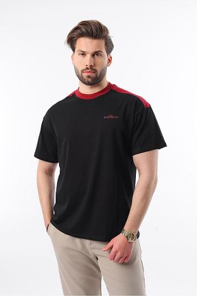تیشرت مشکی مردانه اسلیم فیت Madmext - کد 901822073