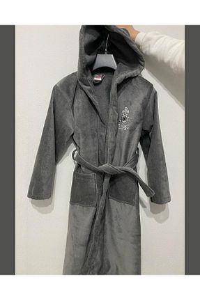حوله پالتوئی طوسی بچه گانه Sancak Tekstil - کد 902966224