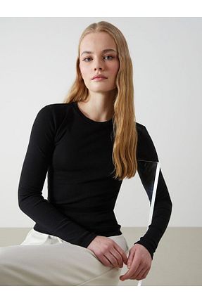 بادی مشکی زنانه یقه دوچرخه LC Waikiki - کد 901831919